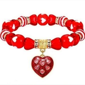 Valentine's Day Heart Stretch Bracelet